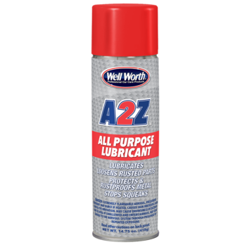 Well Worth Professional Car Care Products 5010 A2Z All Purpose Lubricant. Lubricates, loosens rusted parts, protects & rustproofs metal, stops squeaks. Net wt. 14.75 oz (418 g)