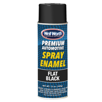 premium automotive spray enamel flat black 4002