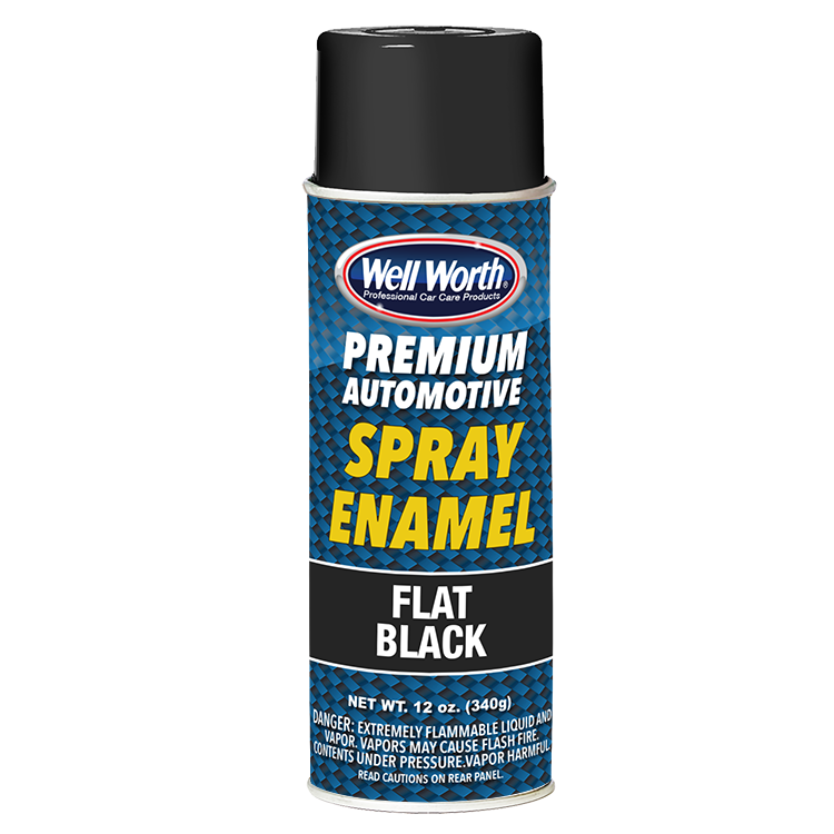 premium automotive spray enamel flat black 4002
