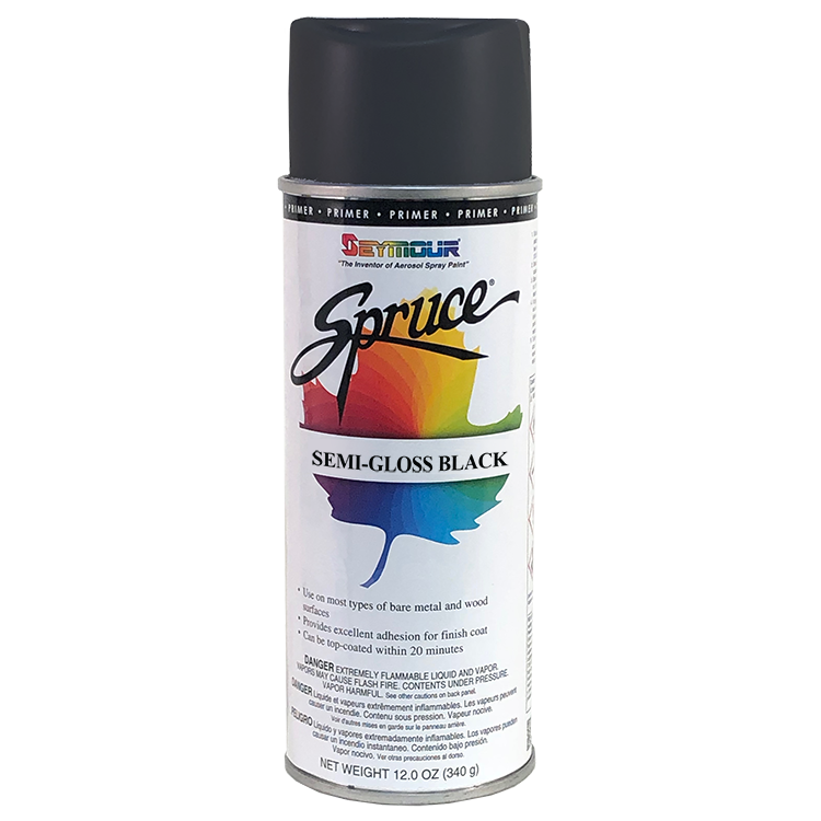 Spruce semi-gloss black paint primer 4003