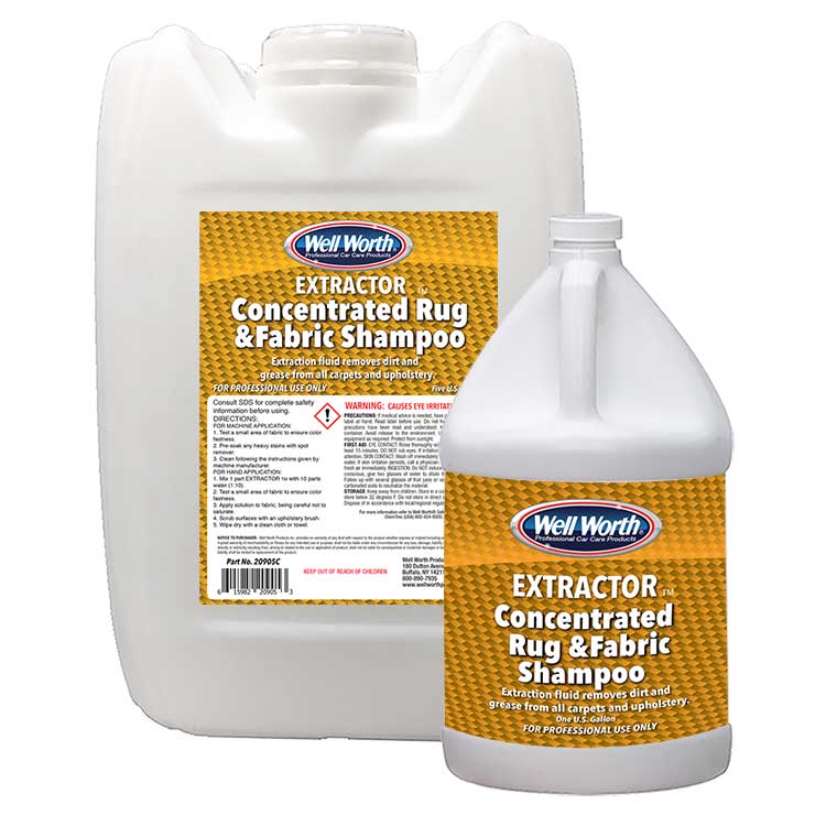 extractor concentrated rug fabric shampoo 20905C 20901