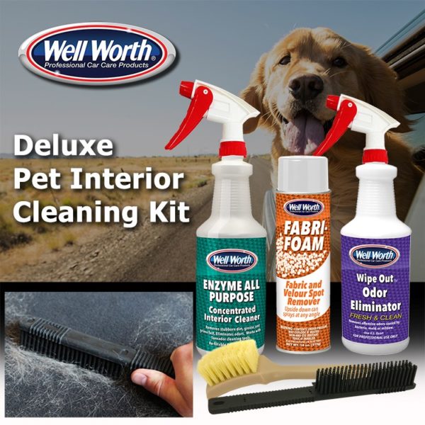 well worth professional car care deluxe pet interior cleaning kit