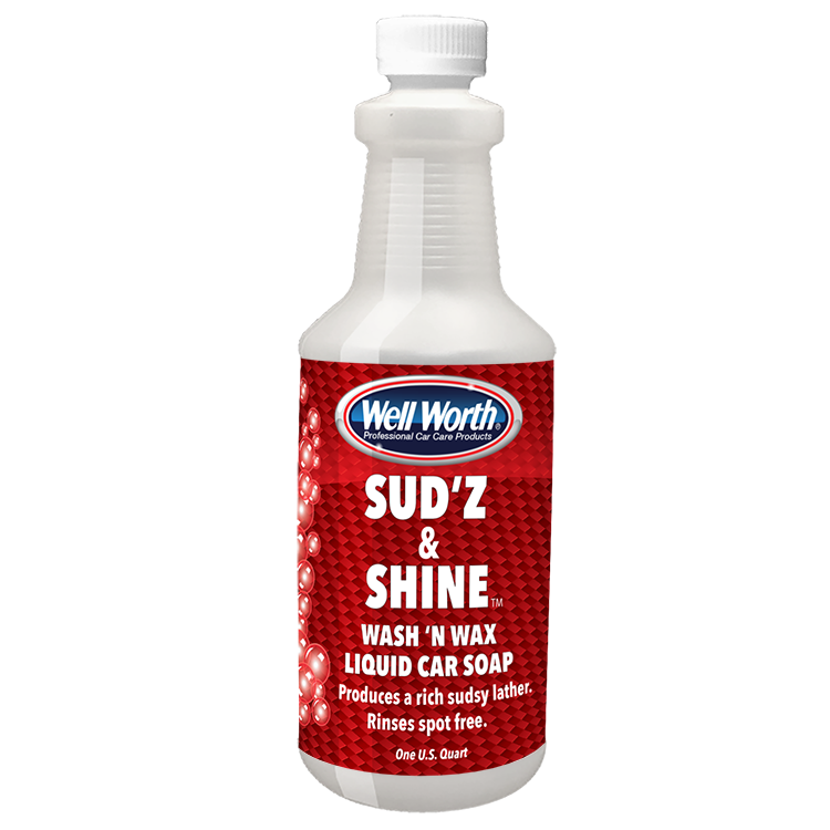 Sud'z and Shine Wash 'n Wax Liquid Car Soap - Well Worth Professional Car  Care Products