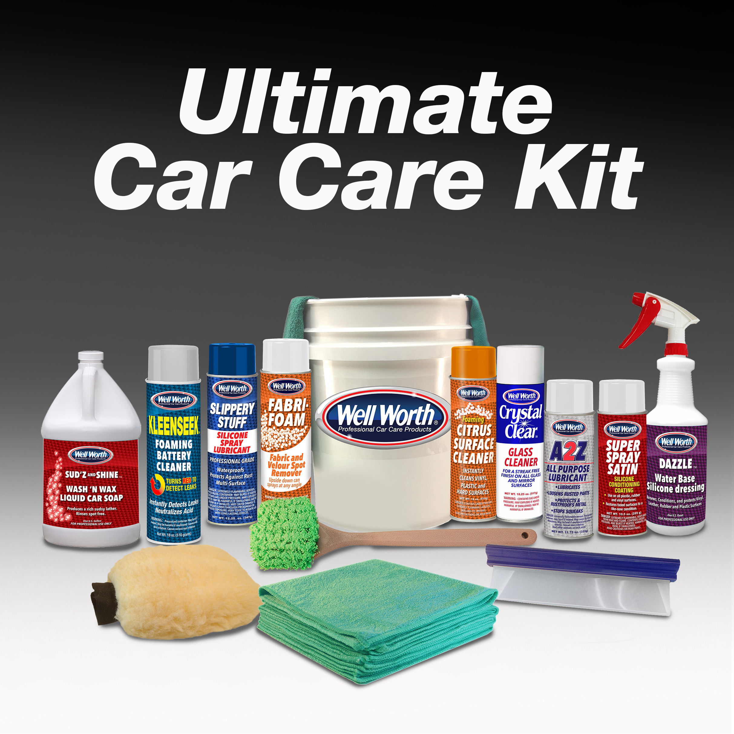 Ultimate Car Care Kit - Well Worth Professional Car Care Products