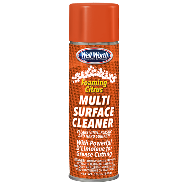One can of Well Worth Professional Car Care Products Foaming Citrus Multi Surface Cleaner